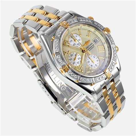 men's diamond breitling watches